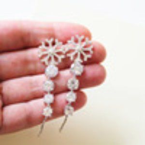 EARRINGS DELICATE LONG MULTI-ZIRCON WOMEN'S E